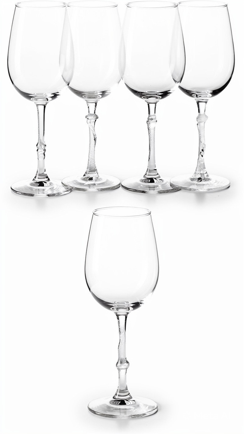 Artisan Hand-Blown Wine Glasses (Set of 4)