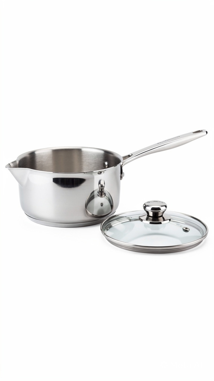 Tri-Ply Stainless Steel Saucepan